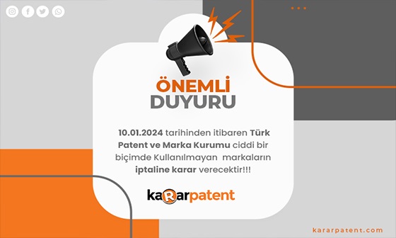 KULLANILMAYAN MARKALAR İPTAL EDİLECEK!!